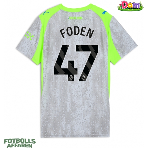 Manchester City Phil Foden #47 Tredje Tröja Kvinnor 2025-26 Kortärmad